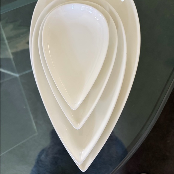 Fortessa Fortaluxe super white Teardrop Plate Set